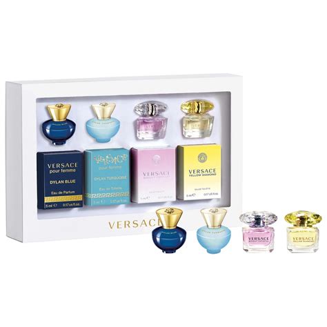 is the versace mini perfume bottles has spray pump|Versace perfume mini gift set.